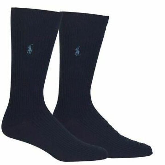 Polo Ralph Lauren Other - Polo Ralph Lauren 3 Pack Ribbed Crew Socks Navy